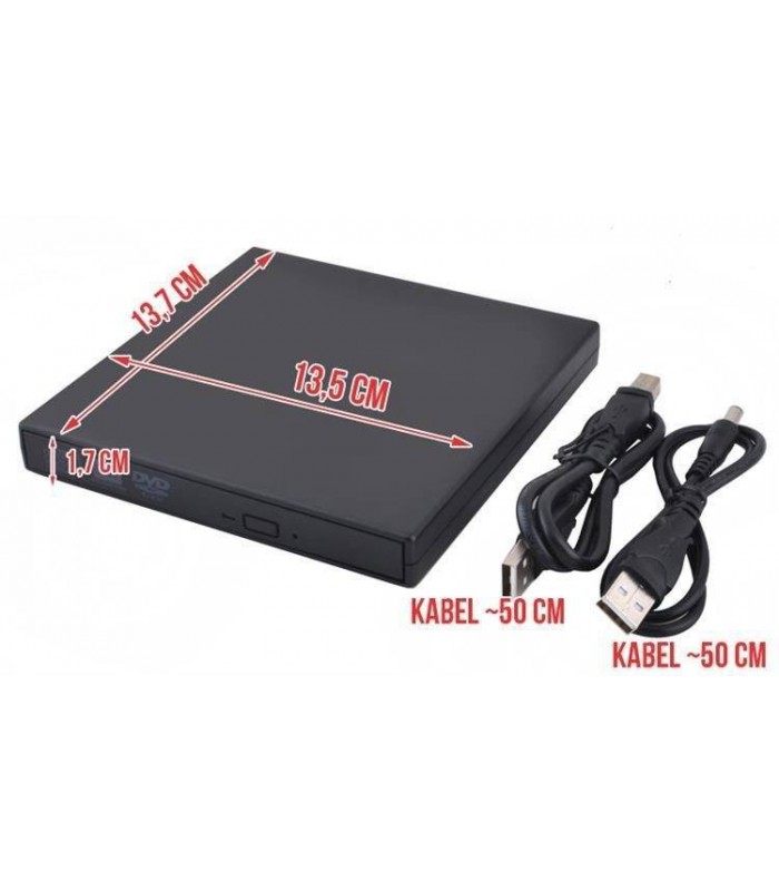 Zewnętrzny napęd CD-R RW DVD-ROM nagrywarka CD