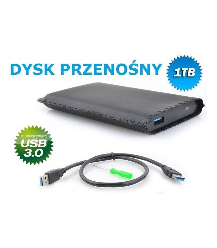 Dysk zewnętrzny 1TB 1000GB 2,5 USB 3.0 Nowy