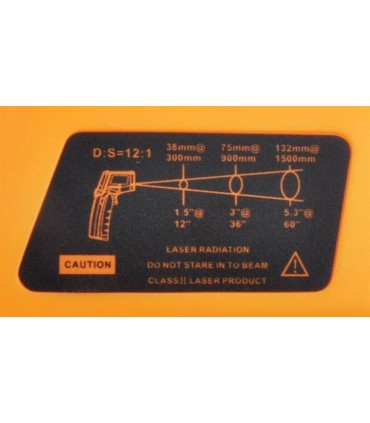 Pirometr laserowy bezdotykowy termometr -50 +380 C