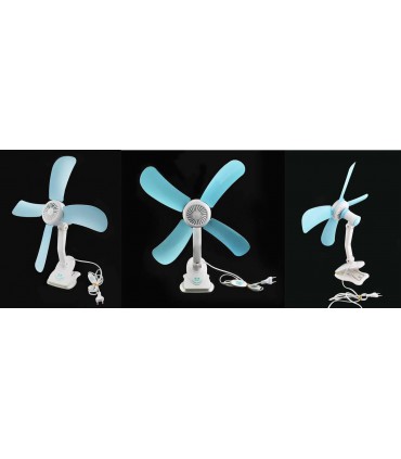 Wentylator łopatkowy z klips biurowy wiatrak 48cm