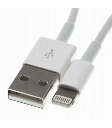 Kabel USB Lightning wszystkie iPhone iPad długi 2m Biały