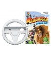 Kierownica NINTENDO + gra Madagascar Kartz Wii