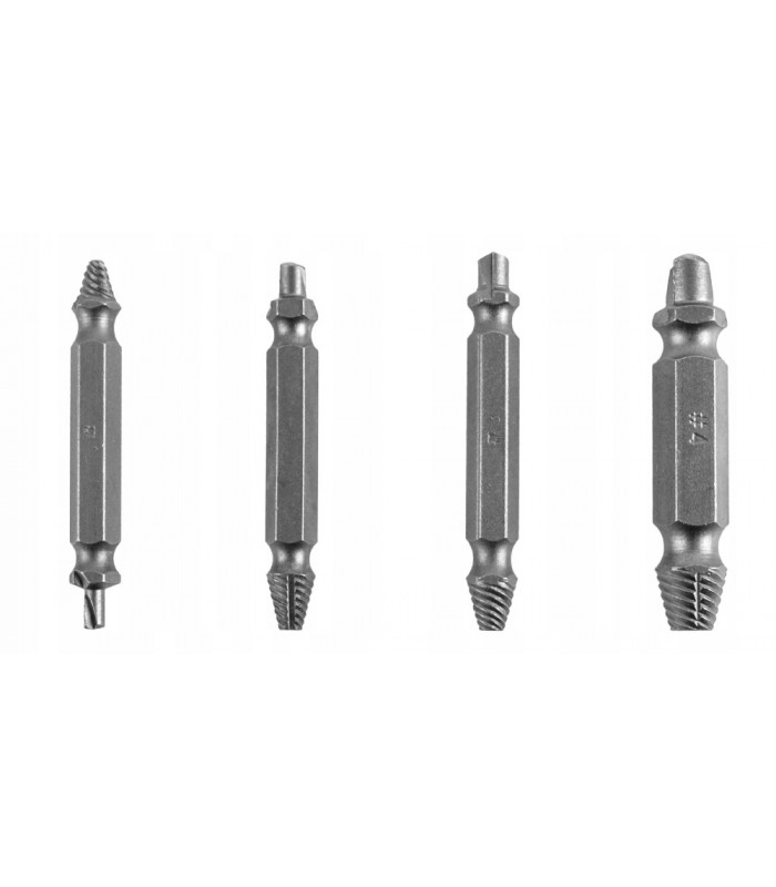 Zestaw Bitów wykrętaki do urwanych śrub 4szt.