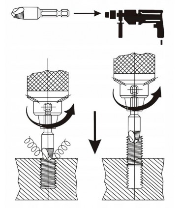 Zestaw Bitów wykrętaki do urwanych śrub 4szt.
