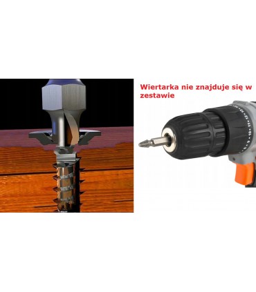 Zestaw Bitów wykrętaki do urwanych śrub 4szt.