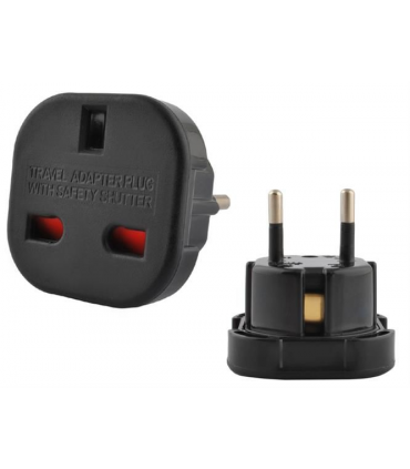 Adapter sieciowy 230V UK na EU Gniazdo Anglia - Wtyczka Europa