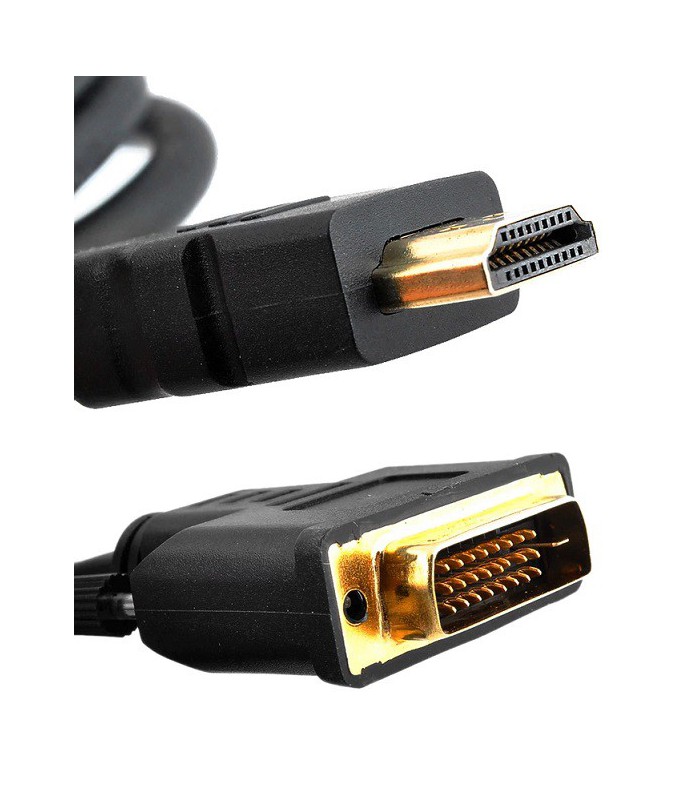 Kabel HDMI DVI Full HD Gold DVI-HDMI 2m