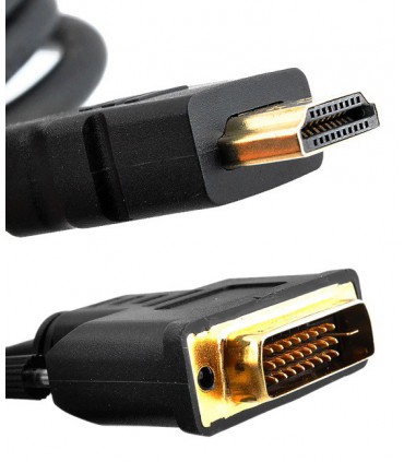 Kabel HDMI DVI Full HD Gold DVI-HDMI 2m