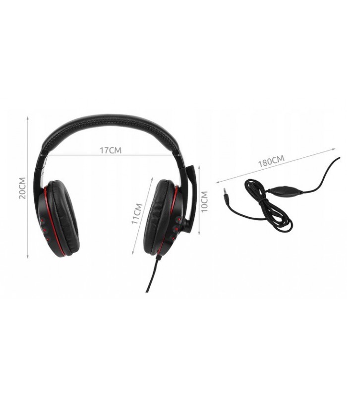 Headset słuchawki z mikrofonem dla Graczy PC PS4