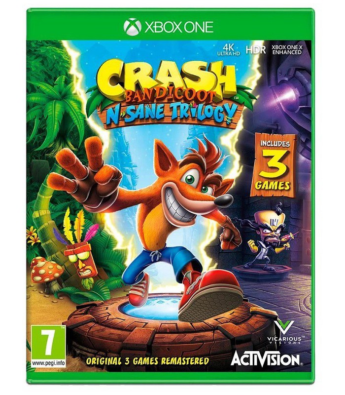 Crash Bandicoot N. Sane Trilogy gra Xbox One