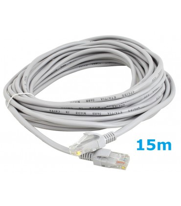 Kabel Sieciowy Lan ethernet skrętka RJ45 UTP 15m Cat5E