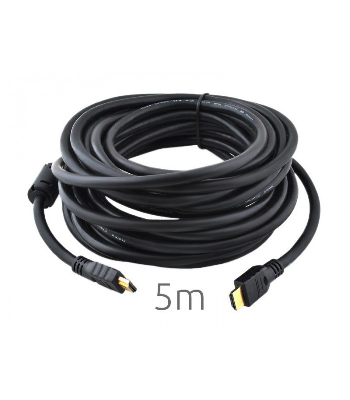 Kabel HDMI HDMI v1.4 1080p 4K Gold 5m FILTR