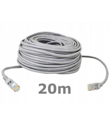 Kabel Sieciowy Lan ethernet skrętka RJ45 UTP 20m Cat5E