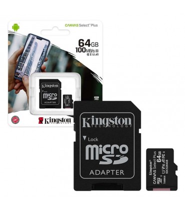 Kingston karta 64GB MicroSD class 10 A1 + Adapter
