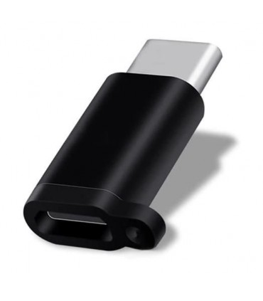 Adapter OTG Micro USB do USB-C Typ C czarny