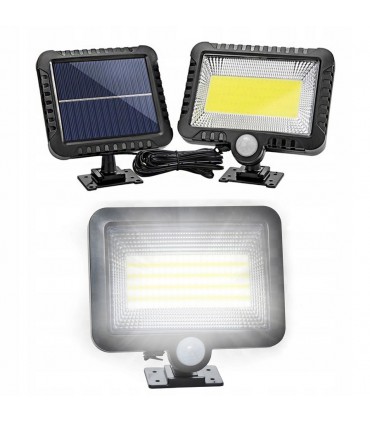 Lampa solarna 100 LED czujnik ruchu zmierzchu