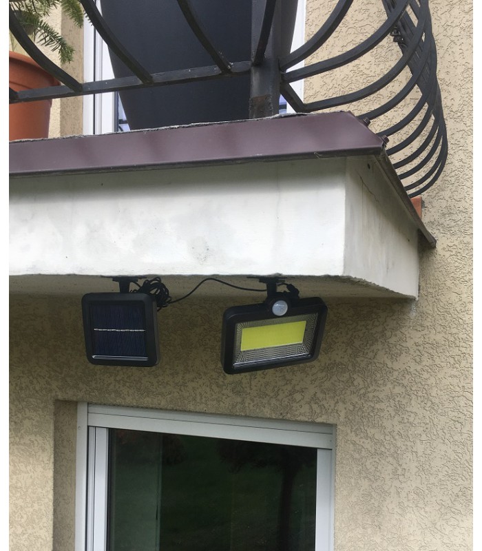 Lampa solarna 100 LED czujnik ruchu zmierzchu