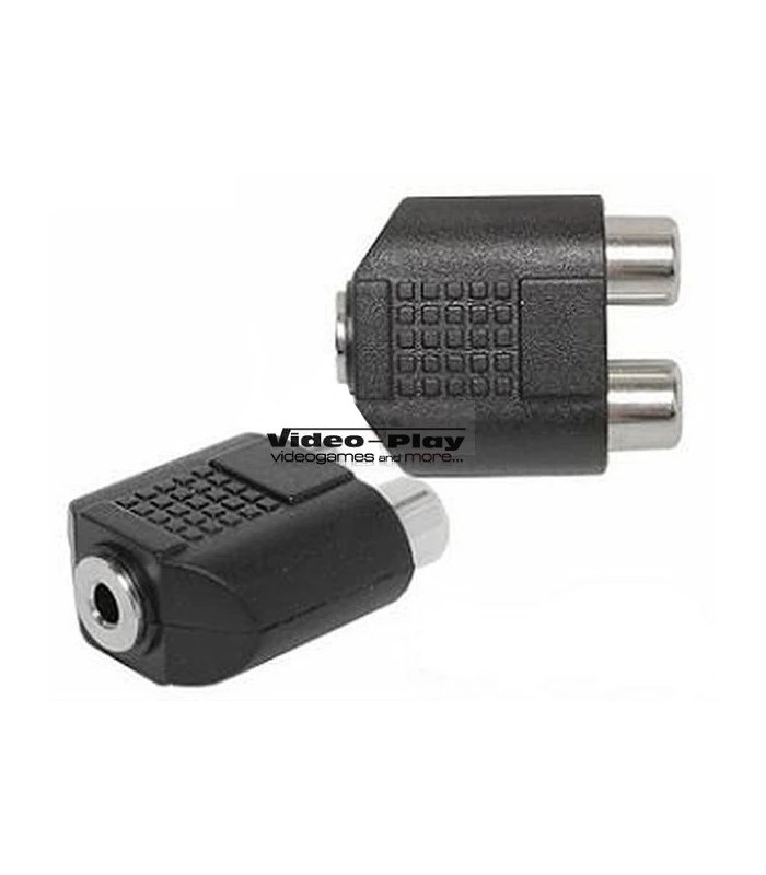 Adapter jack 3.5 - 2x RCA CHINCH F/F