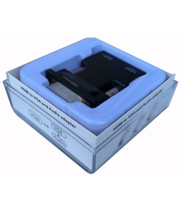 Konwerter HDMI do VGA + Audio Wtyk HDMI - Gniazdo VGA D-SUB