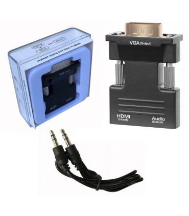 Konwerter HDMI do VGA + Audio Wtyk HDMI - Gniazdo VGA D-SUB
