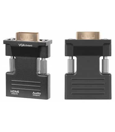 Konwerter HDMI do VGA + Audio Wtyk HDMI - Gniazdo VGA D-SUB