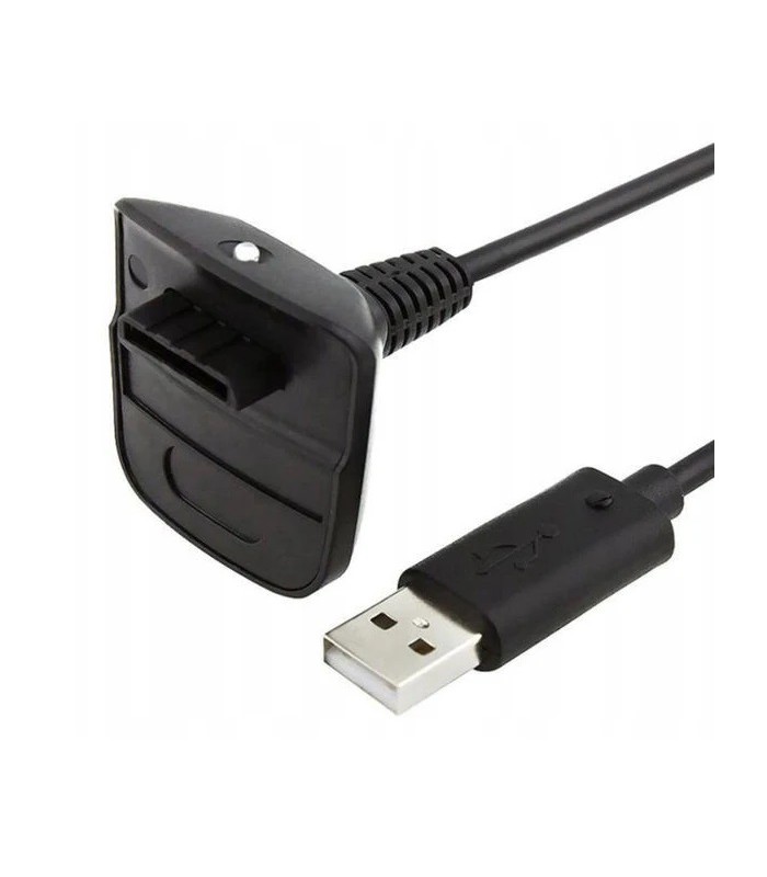 Ładowarka + 2x Bateria Aku + Kabel Xbox 360 czarny