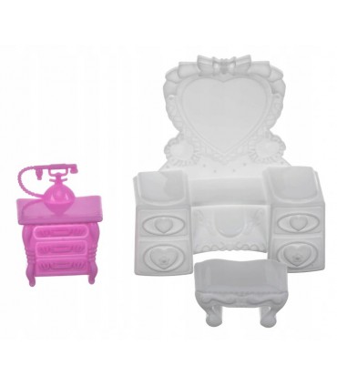 Duży domek dla Lalek willa dodatki mebelki lalka