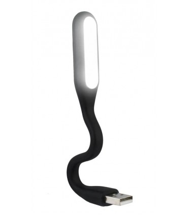 Praktyczna Lampka 6 Led USB elastyczna giętka czarna