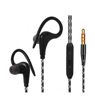 Słuchawki douszne z hakiem na ucho kabel 1,2m