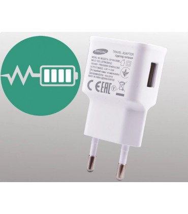 Ładowarka sieciowa Samsung ETA0U83EWE USB 1A Biała