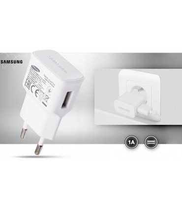 Ładowarka sieciowa Samsung ETA0U83EWE USB 1A Biała