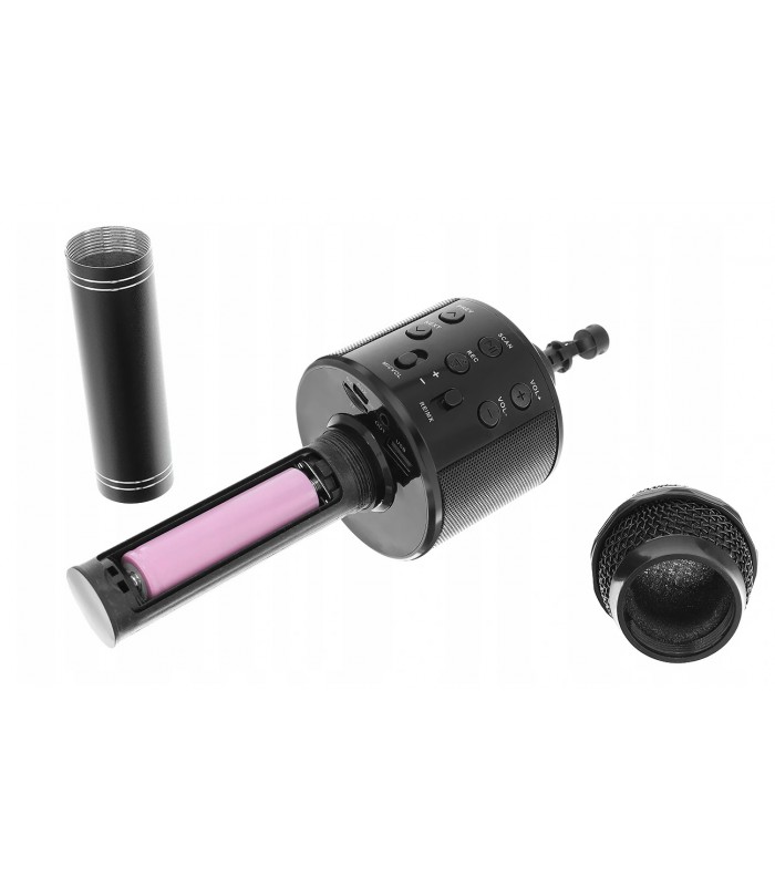 Mikrofon karaoke z głośnikiem Bluetooth 4.0 silver