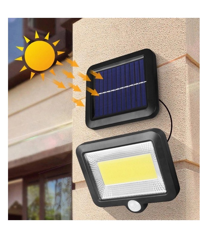 Lampa solarna 100 LED czujnik ruchu zmierzchu