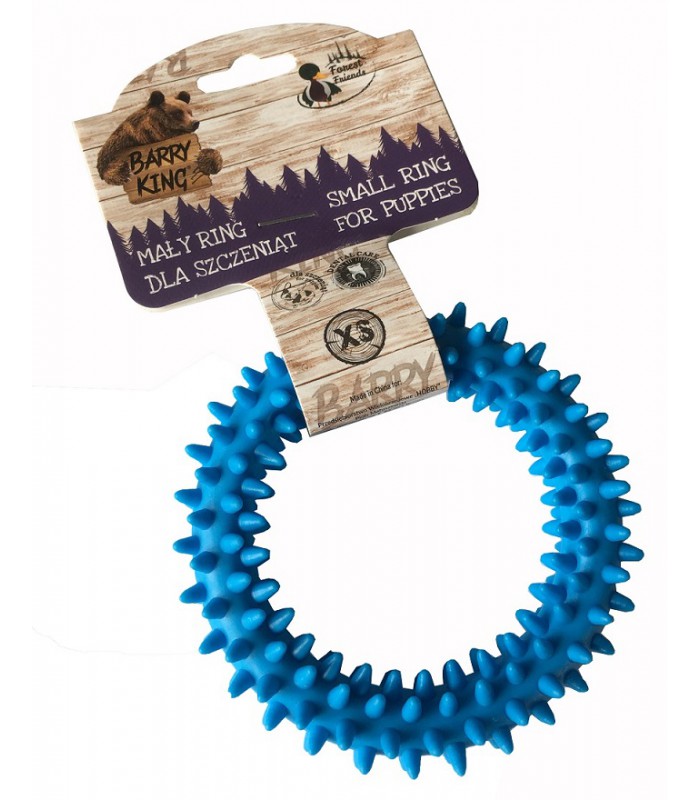 Zabawka dla psa szczeniaka gryzak Ring 9cm blue