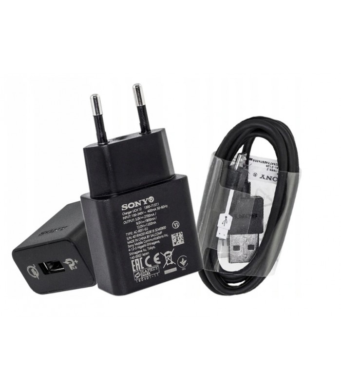 Ładowarka Sony UCH12 + Kabel Sony Micro USB 1m