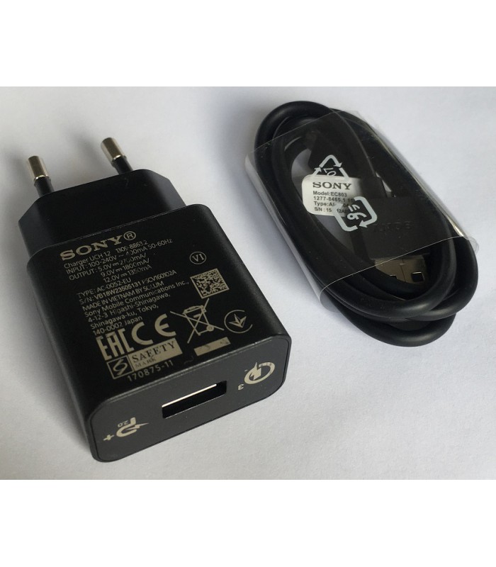 Ładowarka Sony UCH12 + Kabel Sony Micro USB 1m