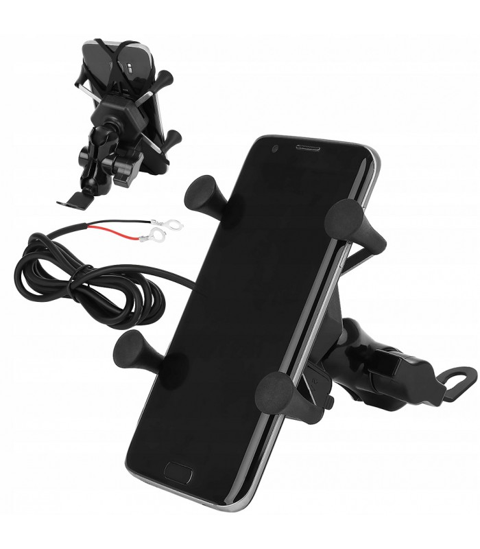 Uchwyt 3D na Telefon GPS z ładowarką USB na Motor Skuter
