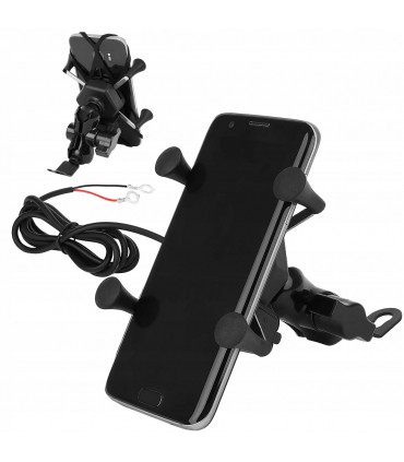 Uchwyt 3D na Telefon GPS z ładowarką USB na Motor Skuter