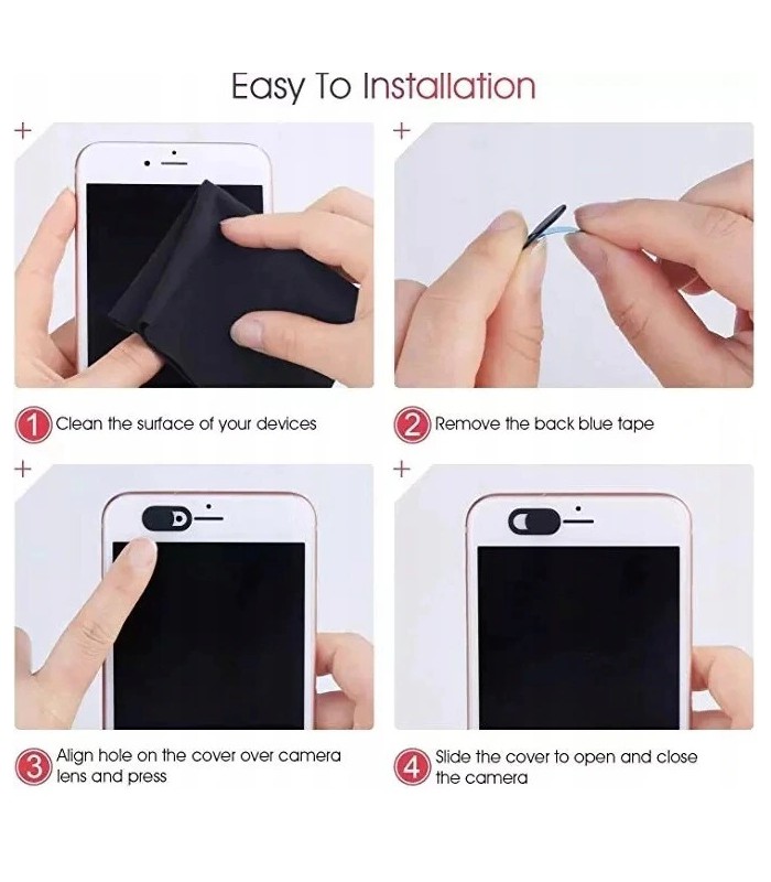 Zaślepka kamery kamerki laptop telefon 3 szt.