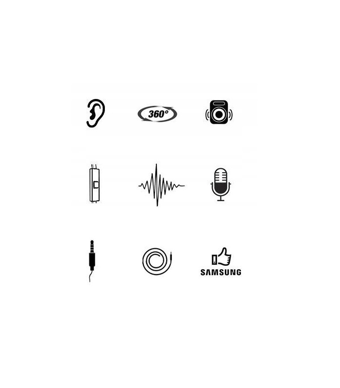 Oryg. słuchawki z mikrofonem SAMSUNG EHS64 czarne