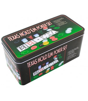 Zestaw Poker Texas Karty Mata Żetony 200szt