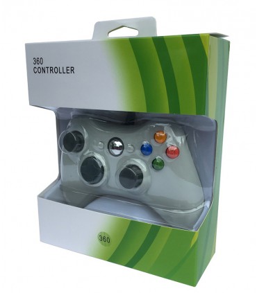 Pad PC XBOX 360 przewodowy kontroler USB biały