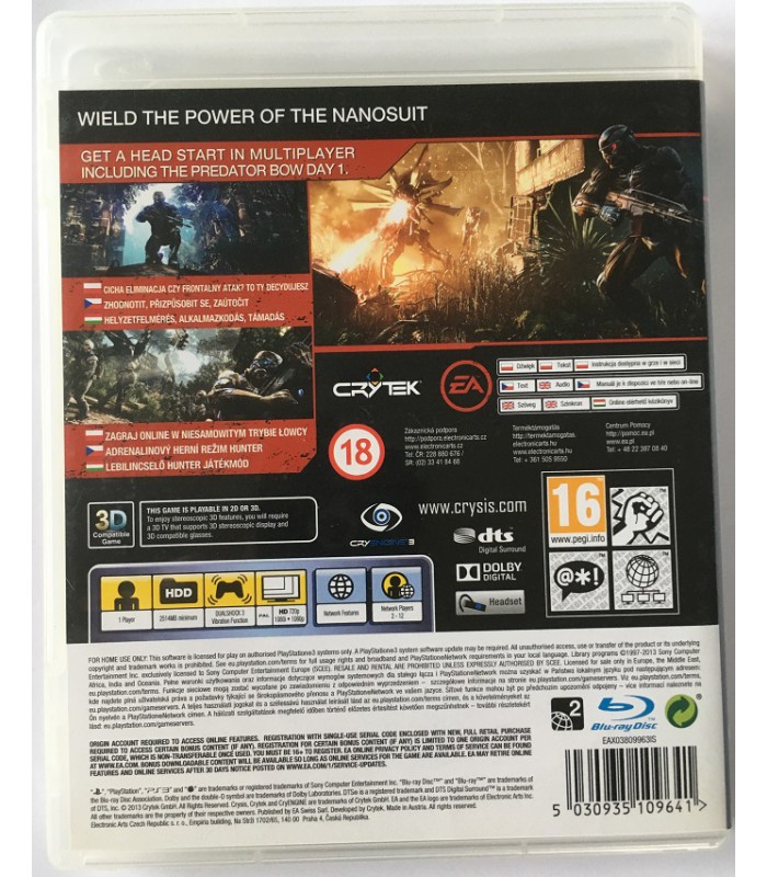 Crysis 3 PL polski Dubbing gra PS3