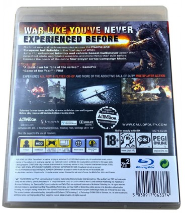 Call of Duty World at War gra PS3
