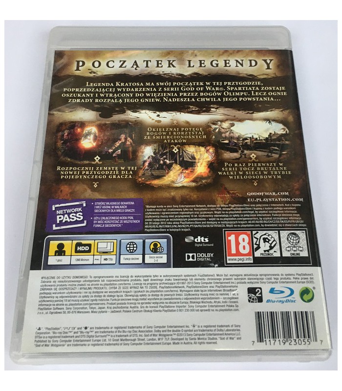 God of War Wstąpienie PL Dubbing gra PS3