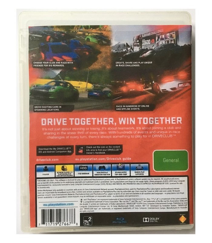 DriveClub PS4 PL 