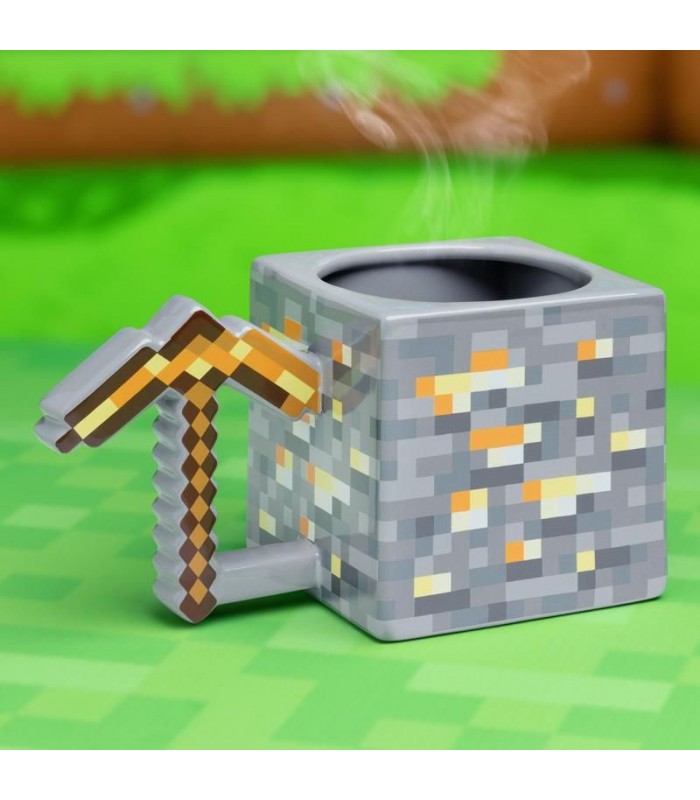 Oryginalny Kubek Minecraft Pixel Kilof Złoty