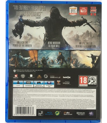 Shadow of Mordor Śródziemie Cień Mordoru PS4 PL