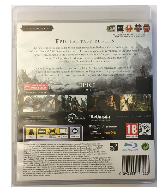 The Elder Scrolls V Skyrim PS3