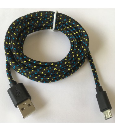 Kabel micro USB 3m oplot ładowanie transfer